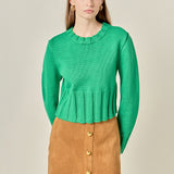 Open Back Cropped Sweater