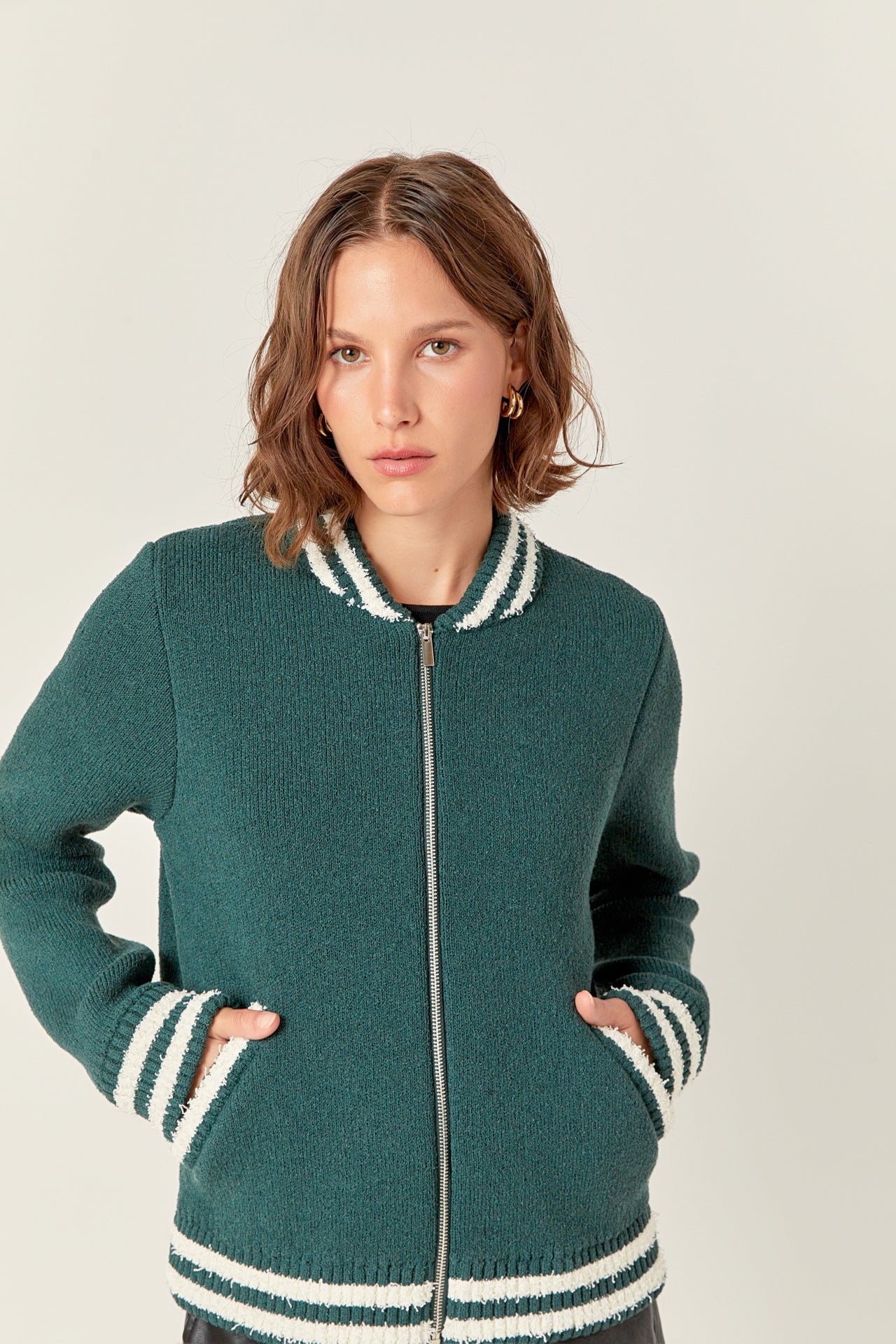 Knit Bomber Jacket – English Factory