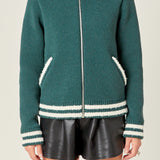 Knit Bomber Jacket