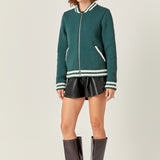 Knit Bomber Jacket