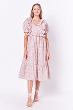 Load image into Gallery viewer, Cotton Floral Ruffled Midi Dress
