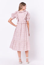Load image into Gallery viewer, Cotton Floral Ruffled Midi Dress
