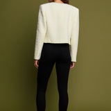 Premium Houndstooth Cropped Jacket