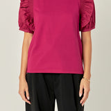 Ruffle Sleeve T-Shirt