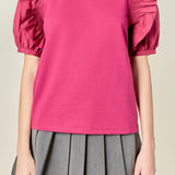 Ruffle Sleeve T-Shirt