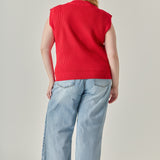 V-neck Knit Sweater Vest