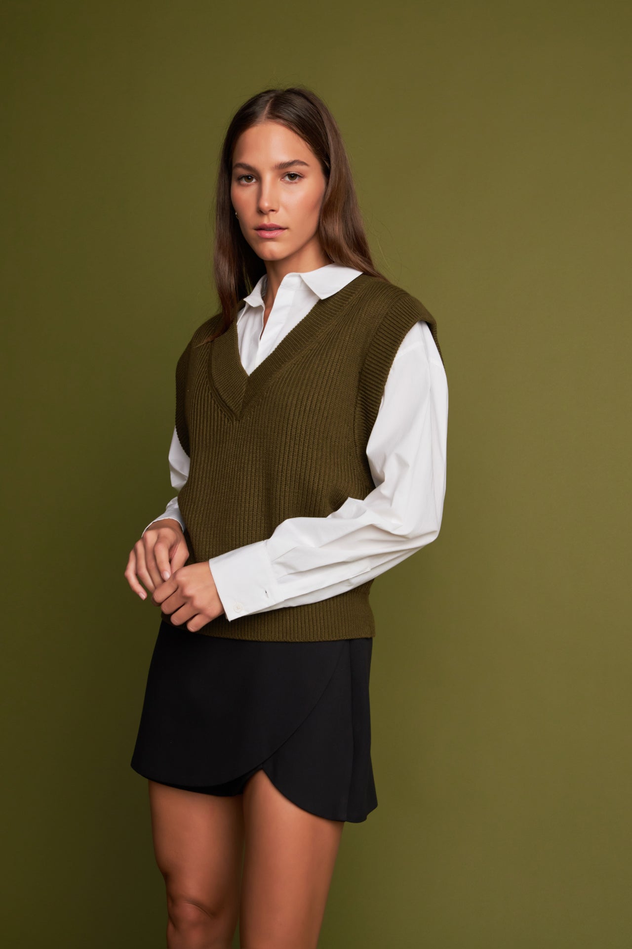 Oversized Sweater Vest – English Factory