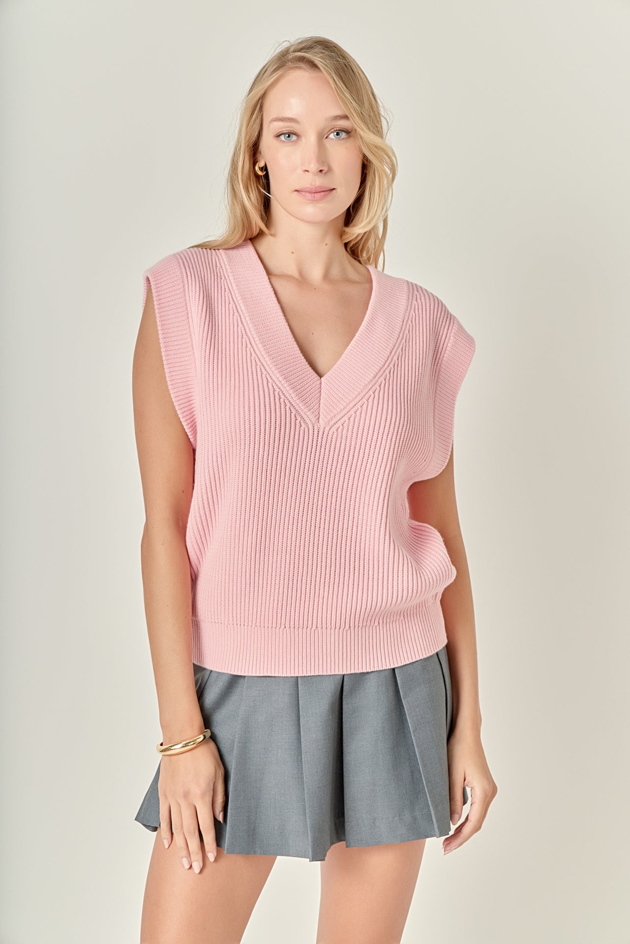 Oversized Sweater Vest – English Factory