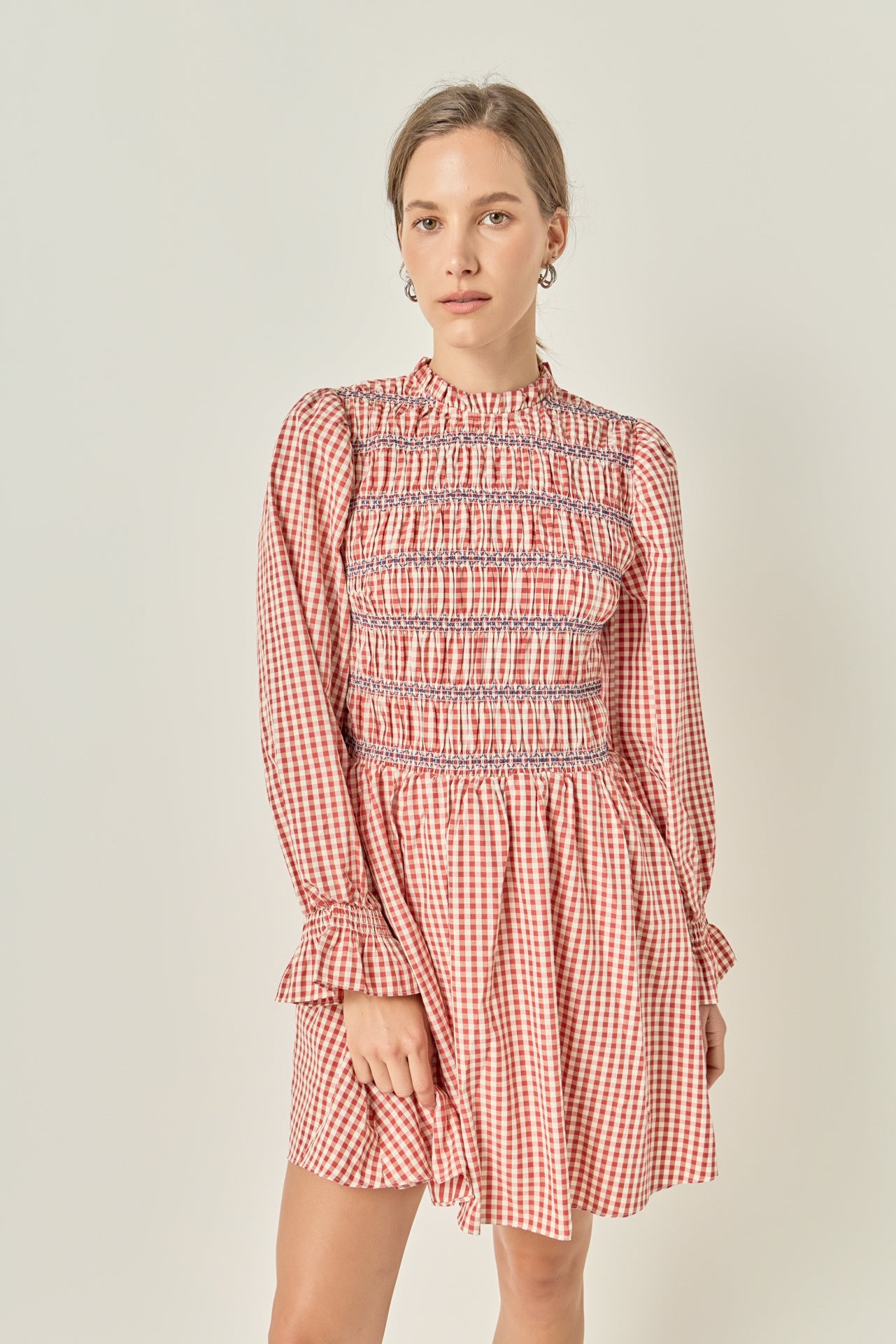 Gingham Mini Dress – English Factory