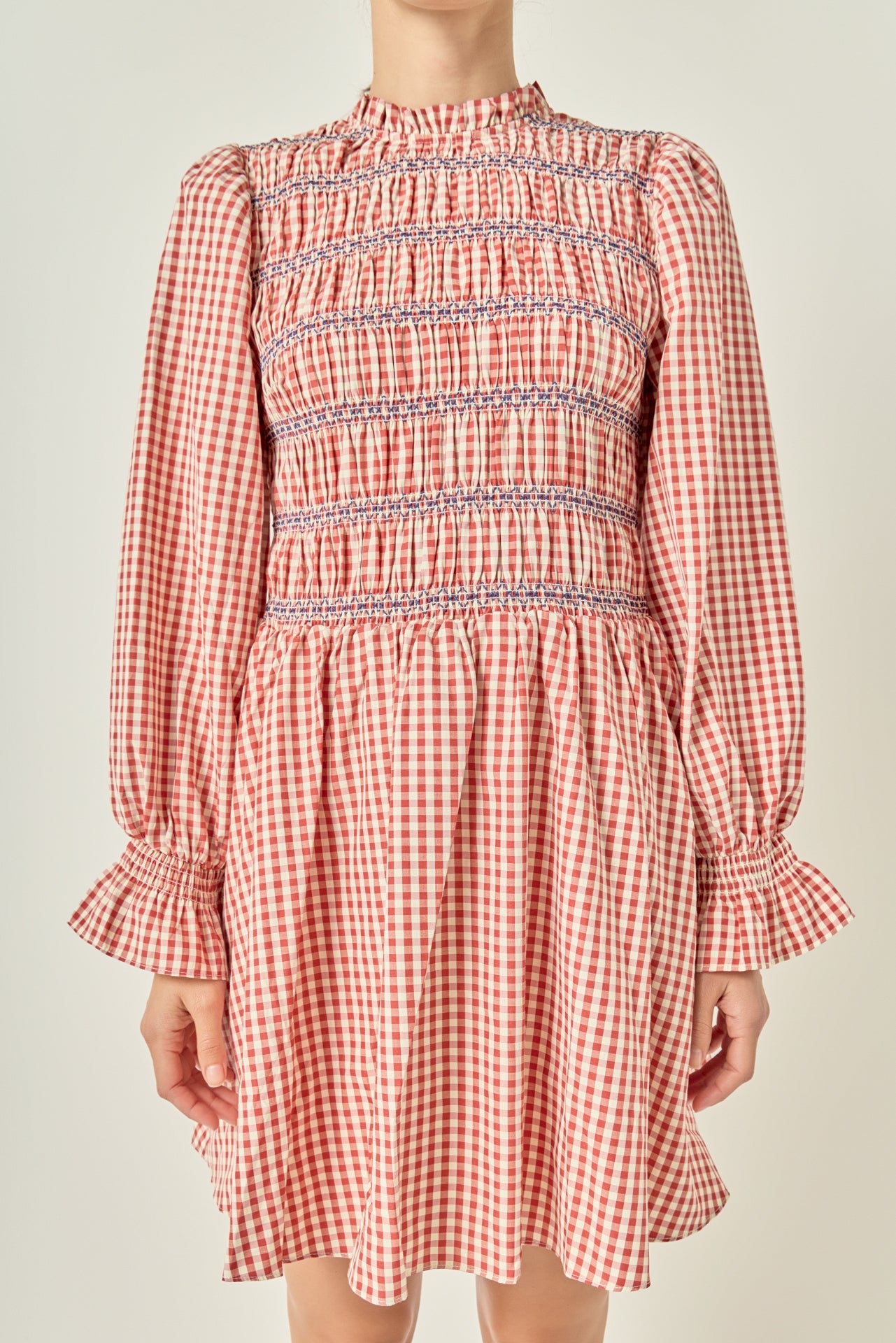 Gingham Mini Dress – English Factory