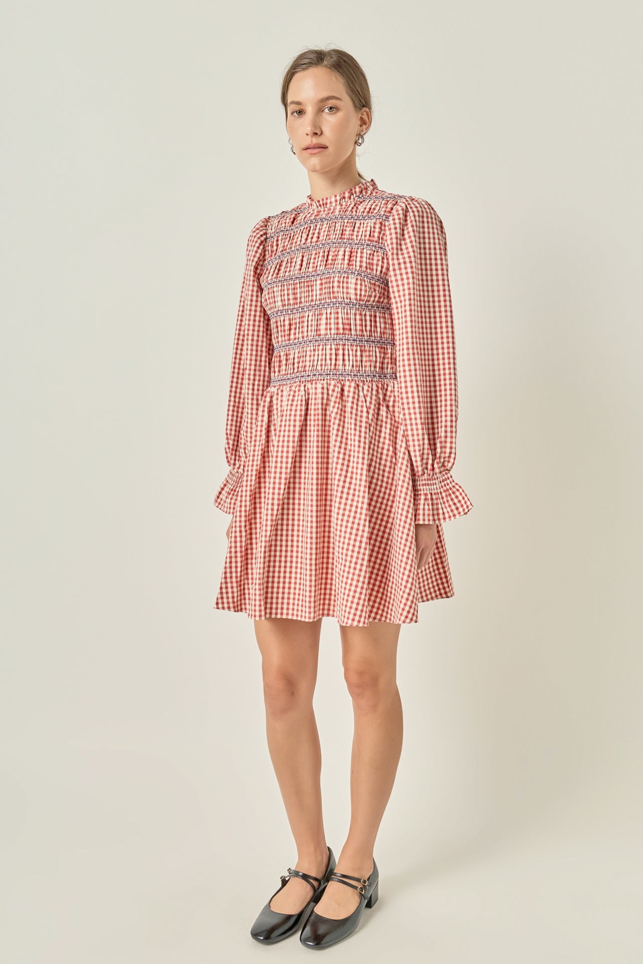 Gingham Mini Dress – English Factory