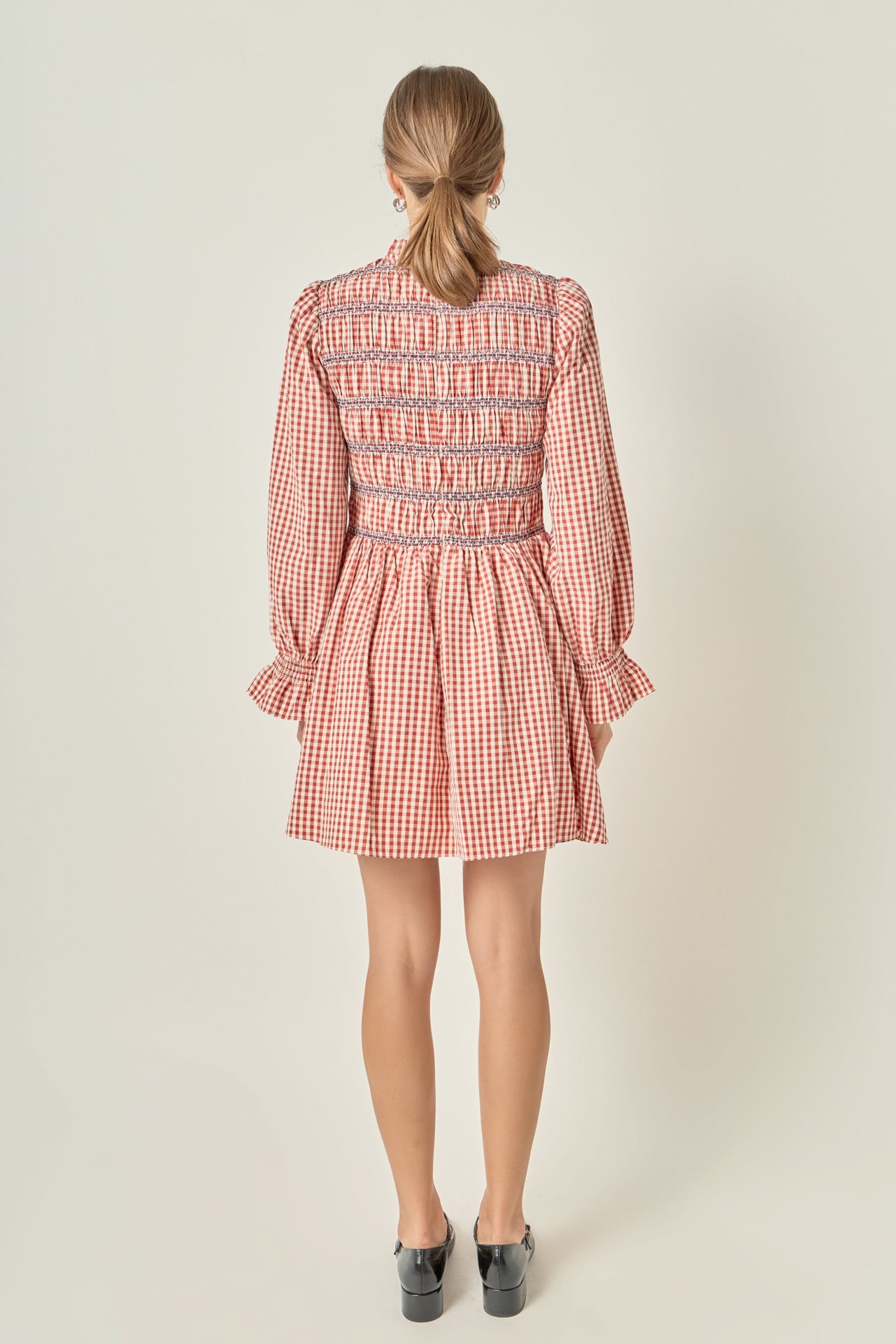 Gingham Mini Dress – English Factory