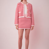 Knit Striped Mini Skirt