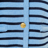 Pepper Knit Sailor Stripe Cropped Sweater Cardigan