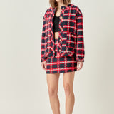 Plaid Boucle Jacket