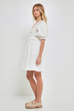 Load image into Gallery viewer, V Button Down Baby Doll Dress
