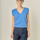 Cable Knit Chunky Vest
