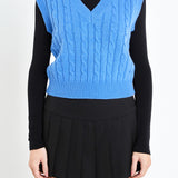 Cable Knit Chunky Vest