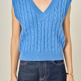 Cable Knit Chunky Vest