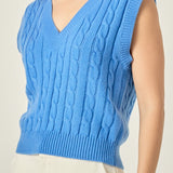 Cable Knit Chunky Vest