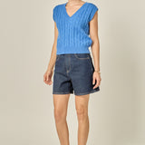 Cable Knit Chunky Vest