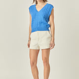 Cable Knit Chunky Vest