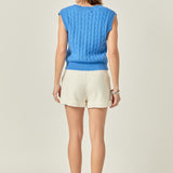 Cable Knit Chunky Vest