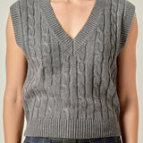 Cable Knit Chunky Vest
