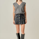 Cable Knit Chunky Vest