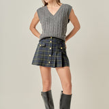 Cable Knit Chunky Vest