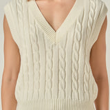 Cable Knit Chunky Vest