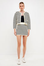 Load image into Gallery viewer, Knit Striped Mini Skirt
