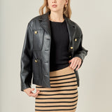 Knit Striped Mini Skirt