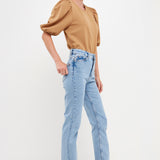 Puff Sleeve Ponte Top