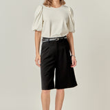 Ponte Puff Sleeve Top