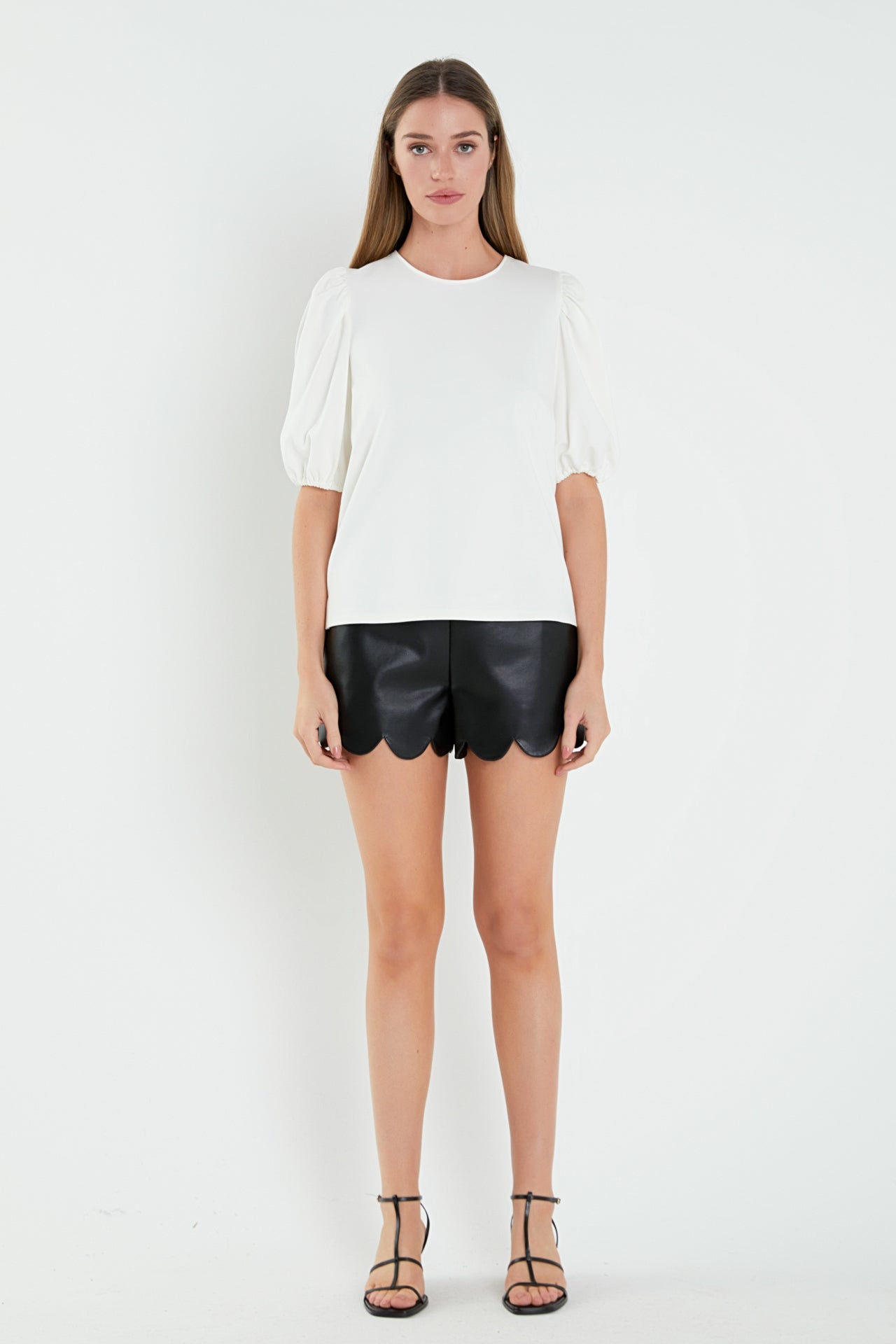 Ponte Puff Sleeve Top