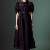 Animal Print Button Up Maxi Dress