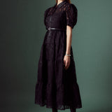 Animal Print Button Up Maxi Dress