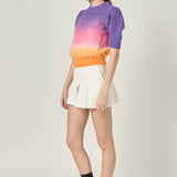 Puff Sleeve Ombre Sweater Top