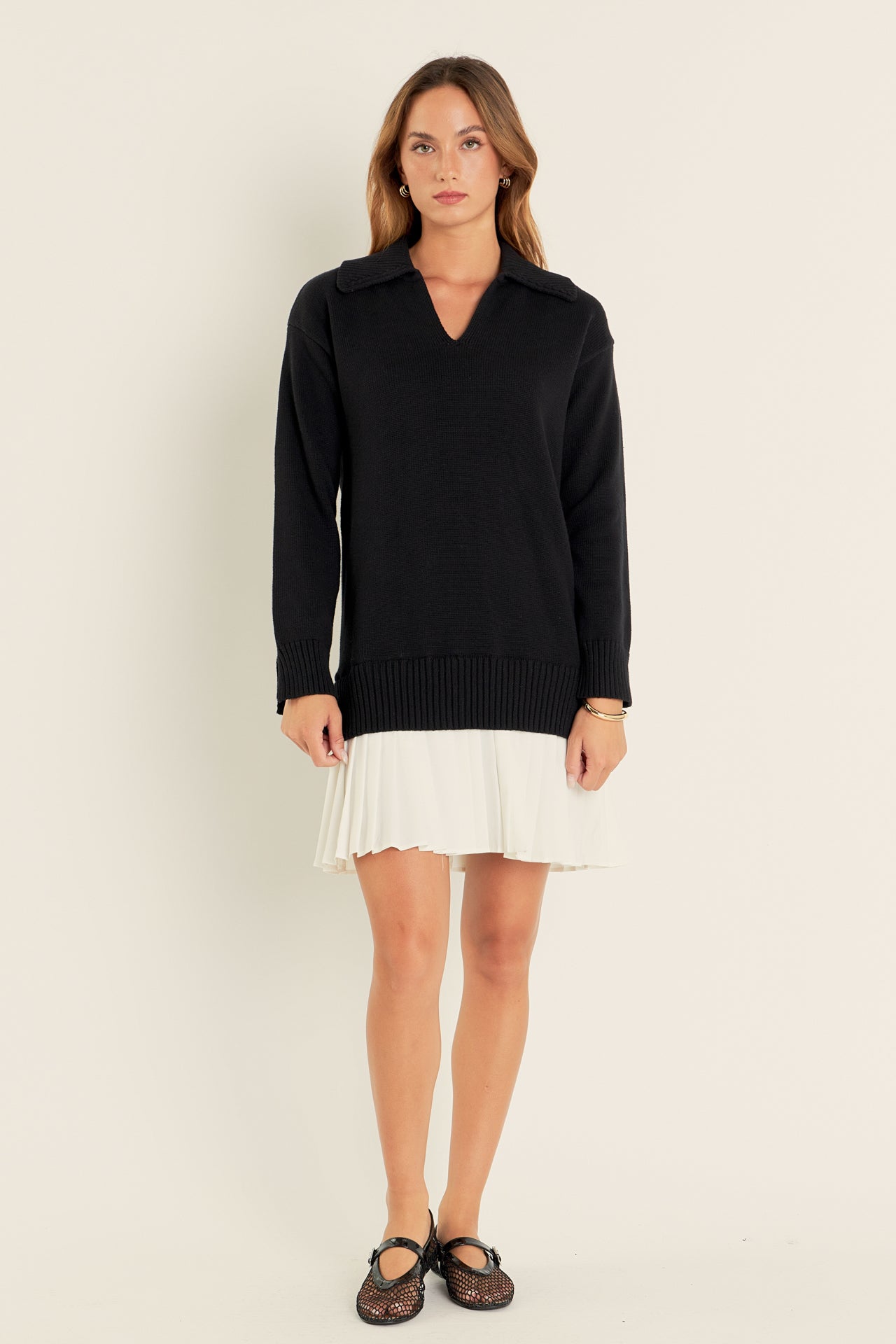 Layered Sweater Dress