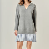 Layered Sweater Dress