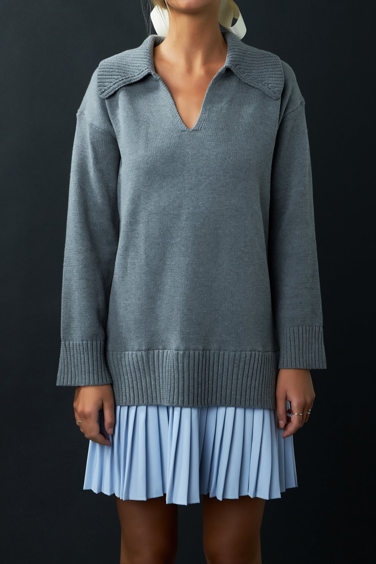Layered Sweater Dress – English Factory