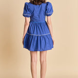 Puff Sleeve Tiered Mini Dress