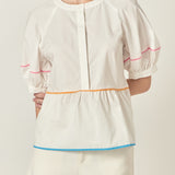 Piping Detailed Blouse