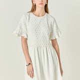 Mixed Media Lace Dress
