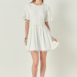 Mixed Media Lace Dress