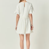 Mixed Media Lace Dress