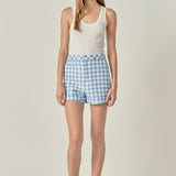 Gingham Shorts