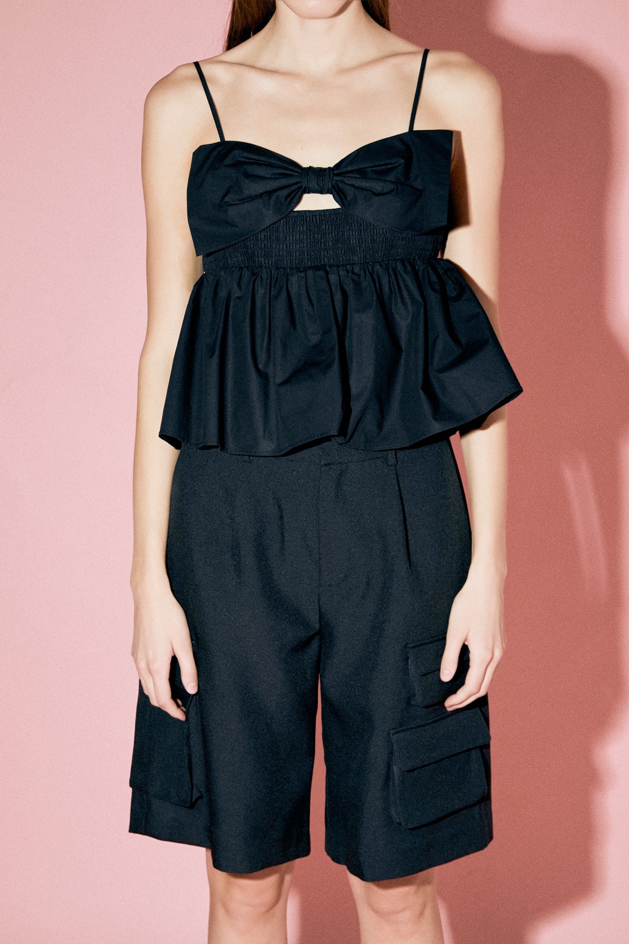☆新品☆タグ付き　BALLOON PEPLUM TEE tibi_eco_poplin_strappy_balloo