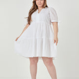 Gingham Tiered Mini Dress- Sold Out